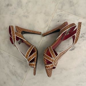 Charles Jourdan Snake skin sandals